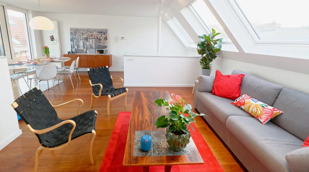 Séjour - Duplex Lumineux avec Terrasse à Dansaert
