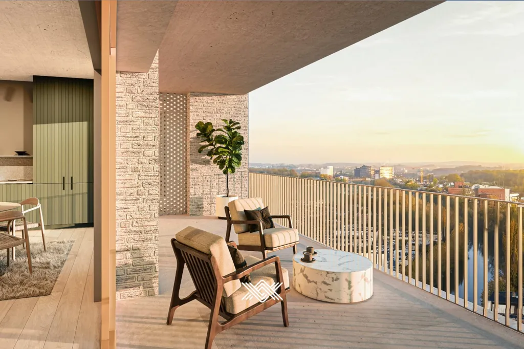 Rõdu - Studio Apartment with River View in Deinze