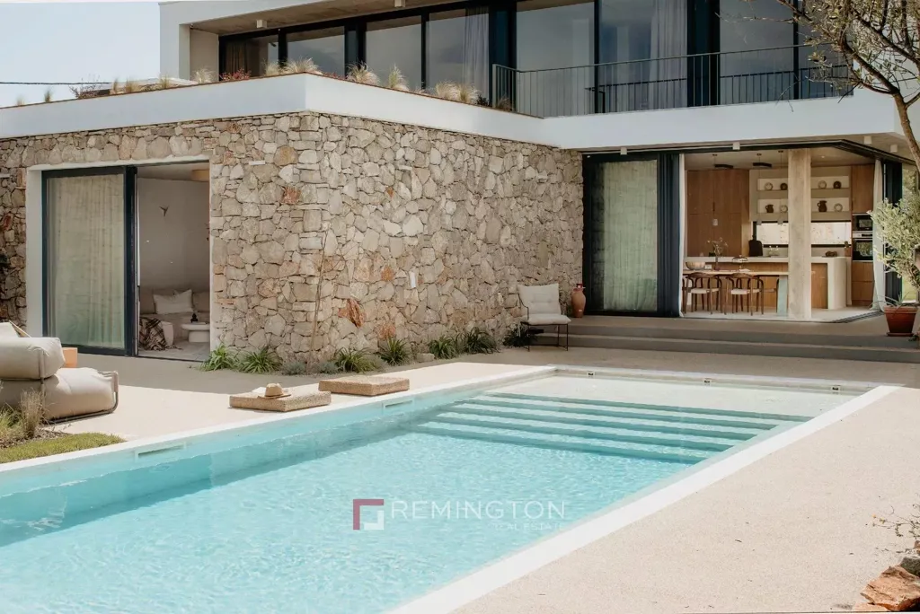 Piscina - Luxury Villa with Heated Pool and Sea View on Šolta
