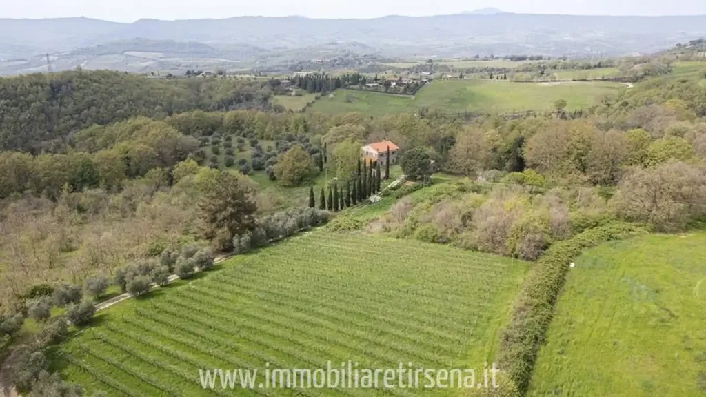 Vue aérienne - Casale with Panoramic Views near Orvieto