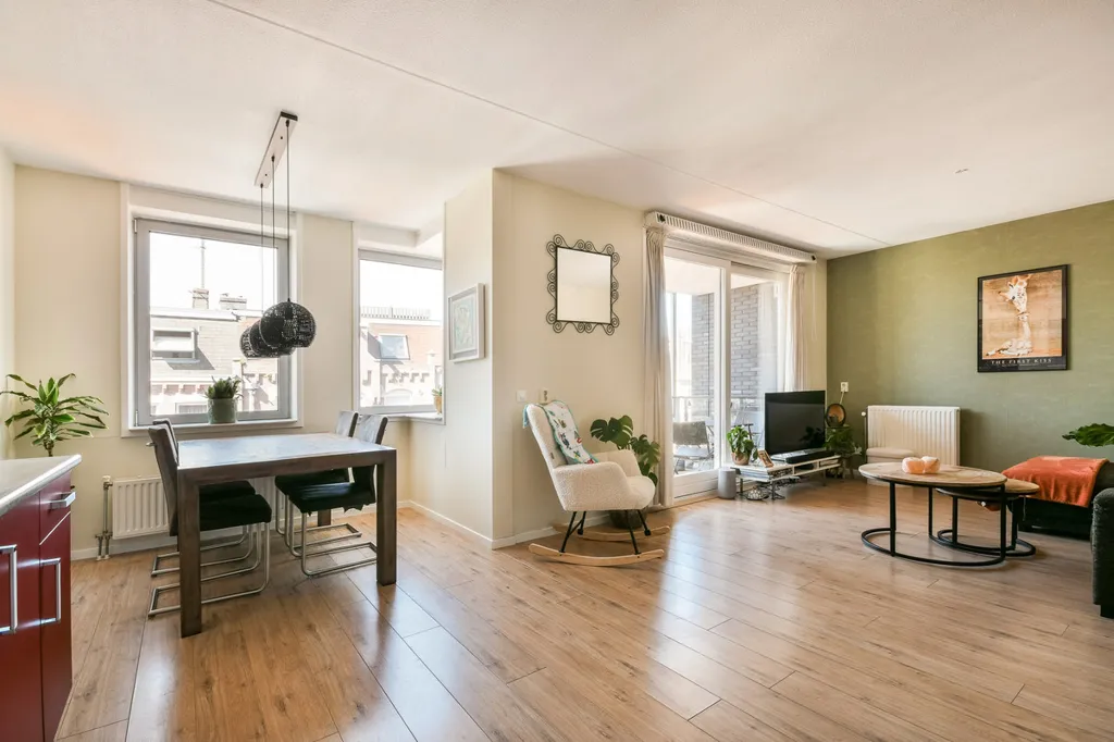 Living Room - Apartment with Balcony in Amsterdam Oud-West