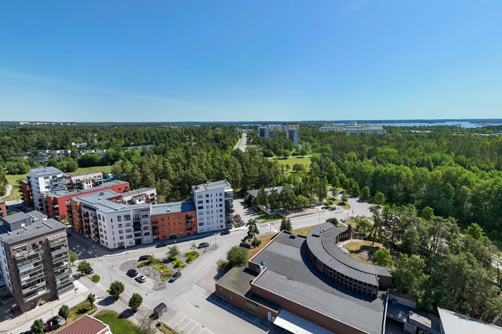 Vue aérienne - Efficient Flat with Balcony in Stockholm