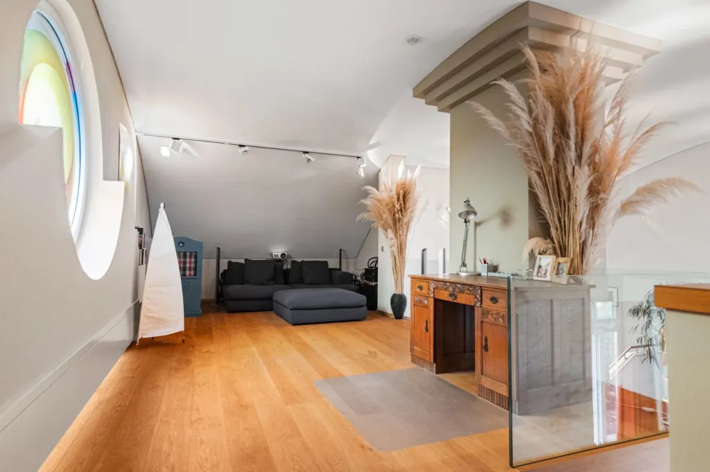 Living Room - Architectural House with High Ceilings in Bereldange