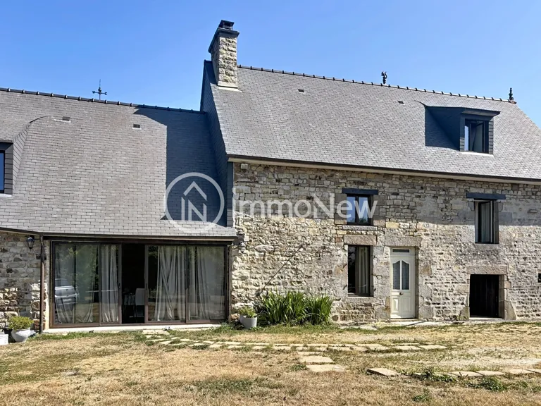 Stone House with Garden View in Rancoudray