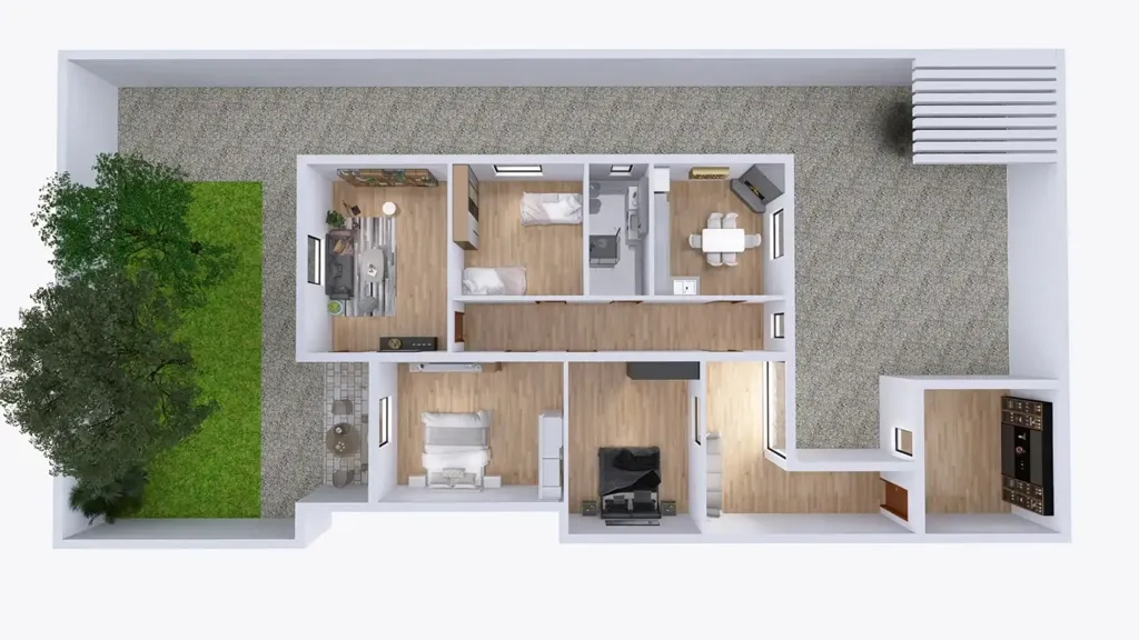 Plano - Semi-Independent House with Garden in Selargius