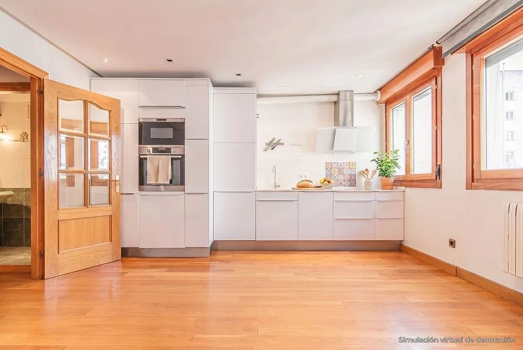 Cuisine - Duplex Flat with Sea View in Gijón Centre