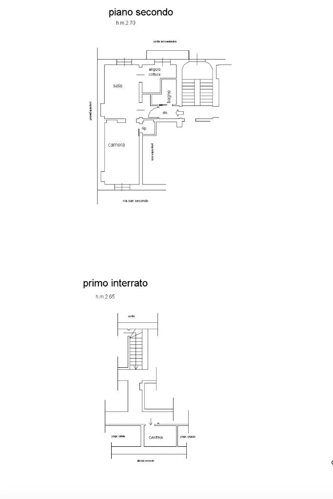 Planimetria - Period Apartment with Double Aspect in Torino