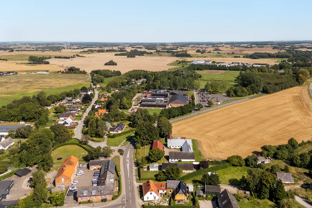 Vue aérienne - Maison 4 pièces à Regstrup