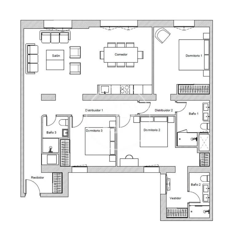 Plaan - Luxury Apartment in Salamanca, Madrid
