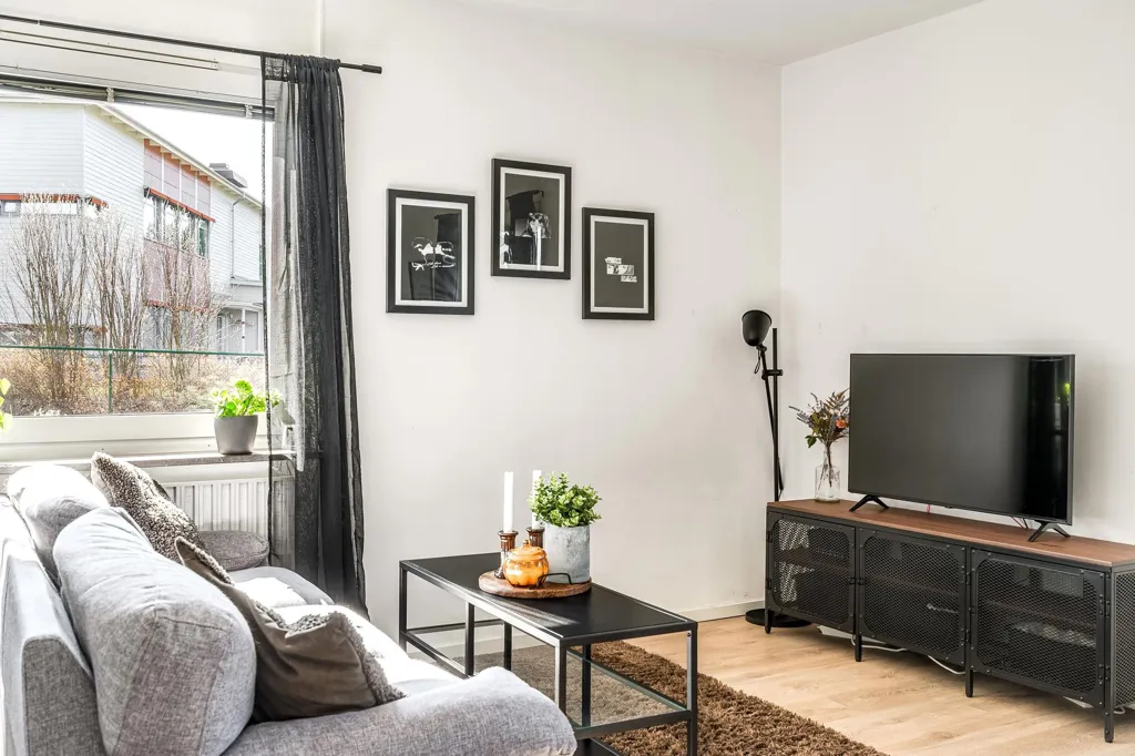 Séjour - Ground-Floor Apartment with Terrace in Tornby