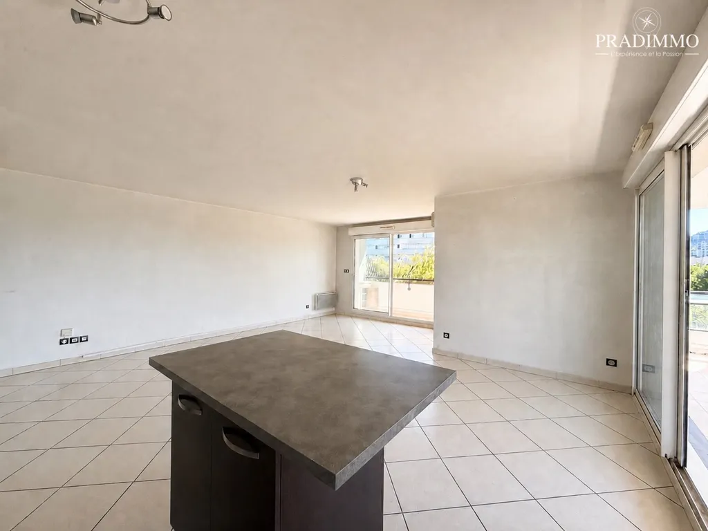Séjour - Appartement avec Terrasse Sud-Ouest au 9ème Marseille