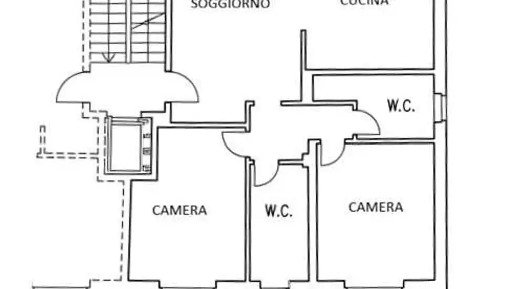 Plan - Ground Floor Apartment with Private Garden in Cirie'