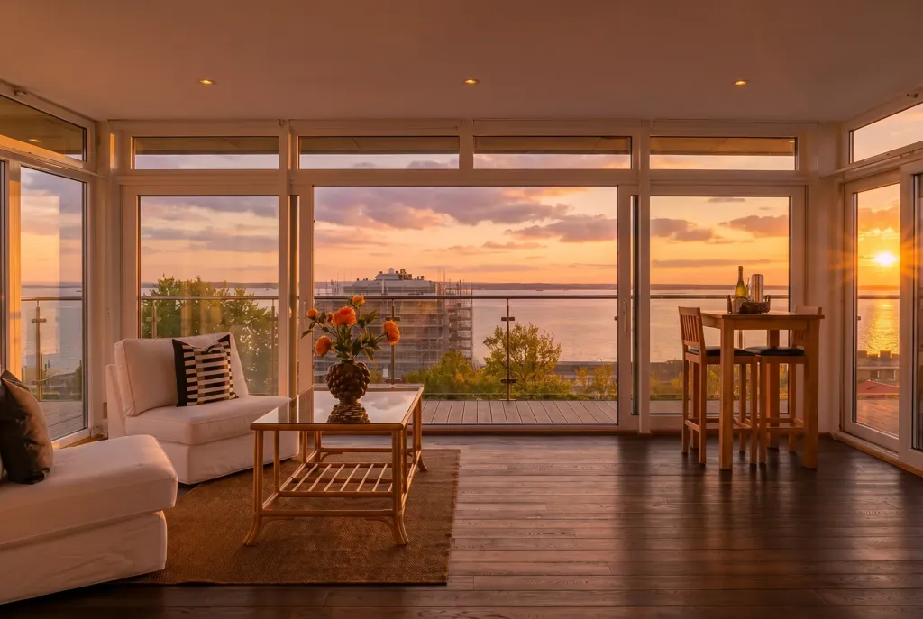 Séjour - Architectural Villa with Sea View in Helsingborg