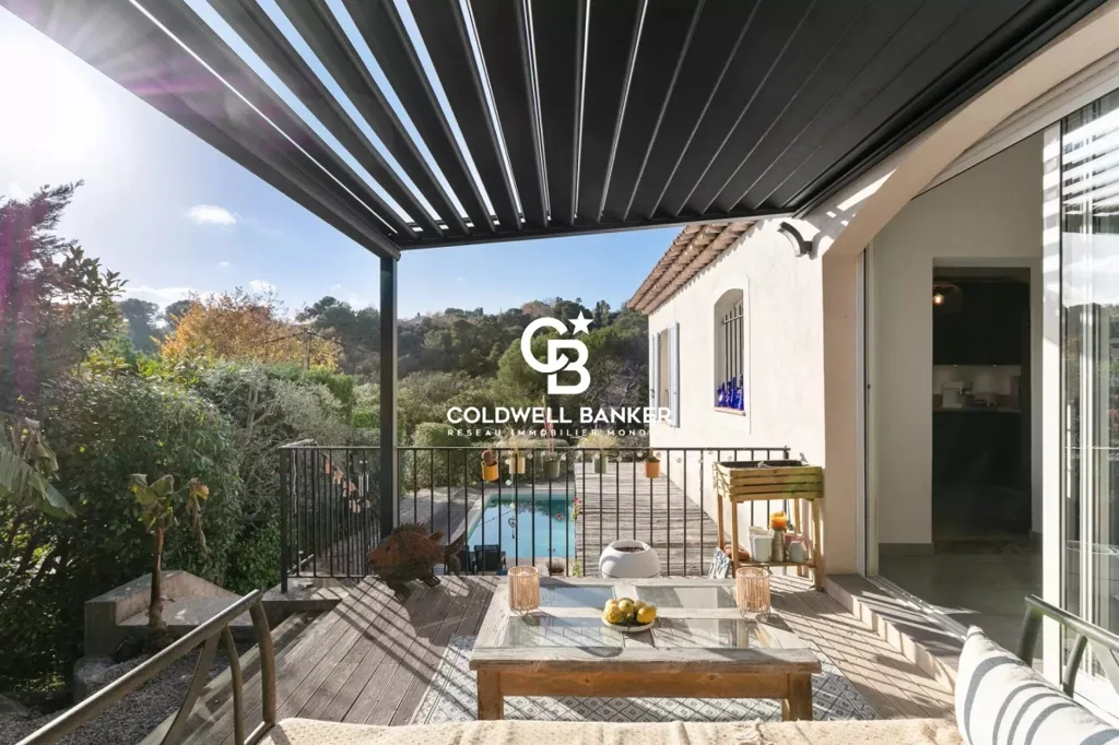 Terrace - Renovated Villa with Pool in Biot