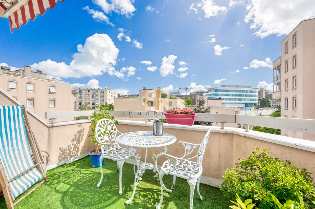 Terrasse - Appartement Traversant avec Terrasse à Gentilly