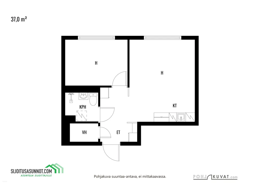 Planimetria - Fully Renovated Flat in Mäntsälä Centre