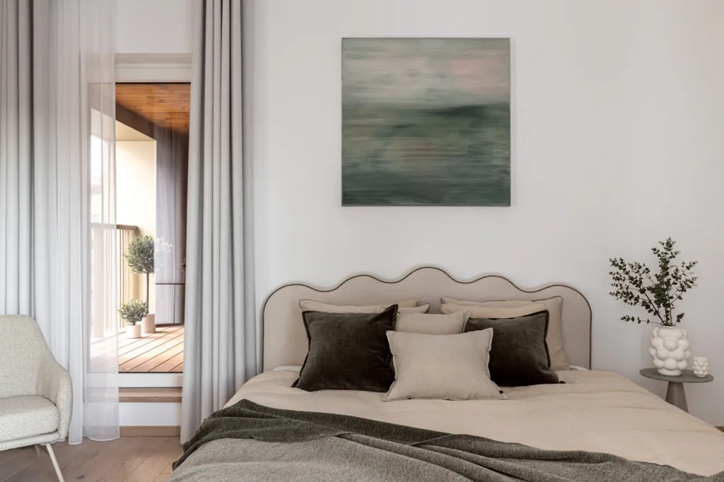 Bedrooms - Apartment with Sauna and Balcony in Kristiine