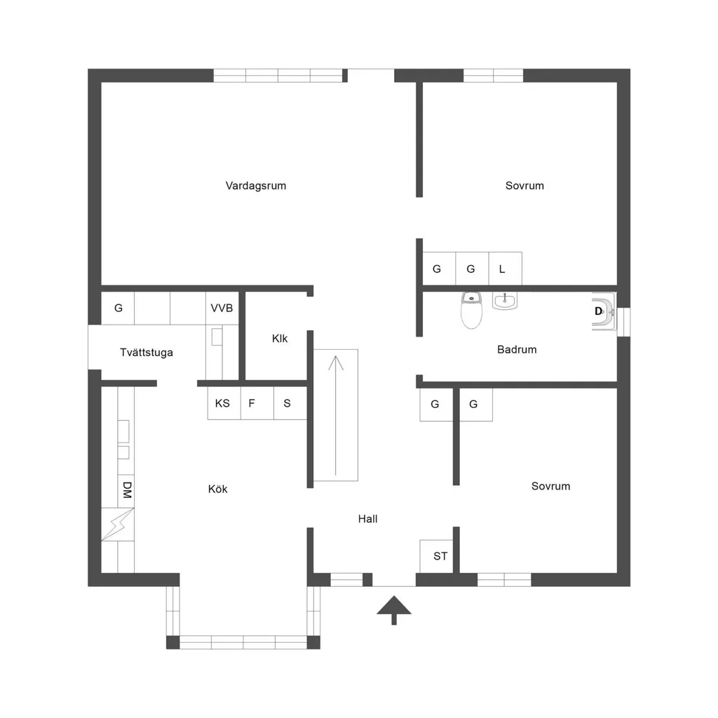 Plan - Renovated Villa with Garden in Eskilstuna