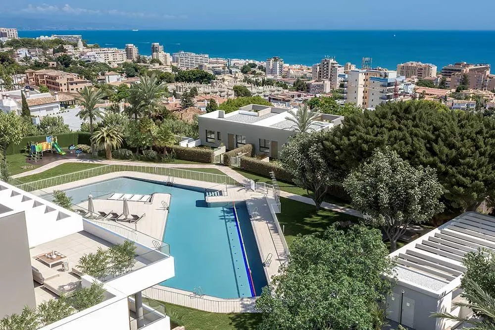 Vue aérienne - Apartment with Sea View in Torremolinos