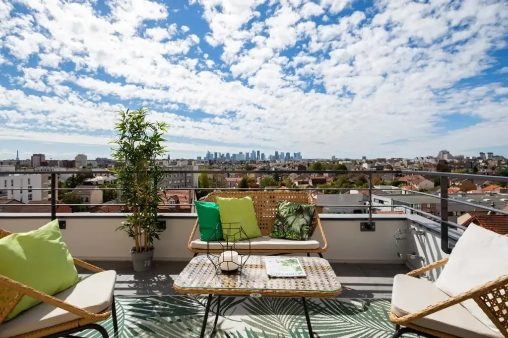Terrasse - Appartement 5 pièces à Vanves