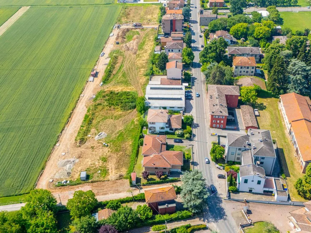 Aerial - Contemporary Villa with Private Garden in Parma