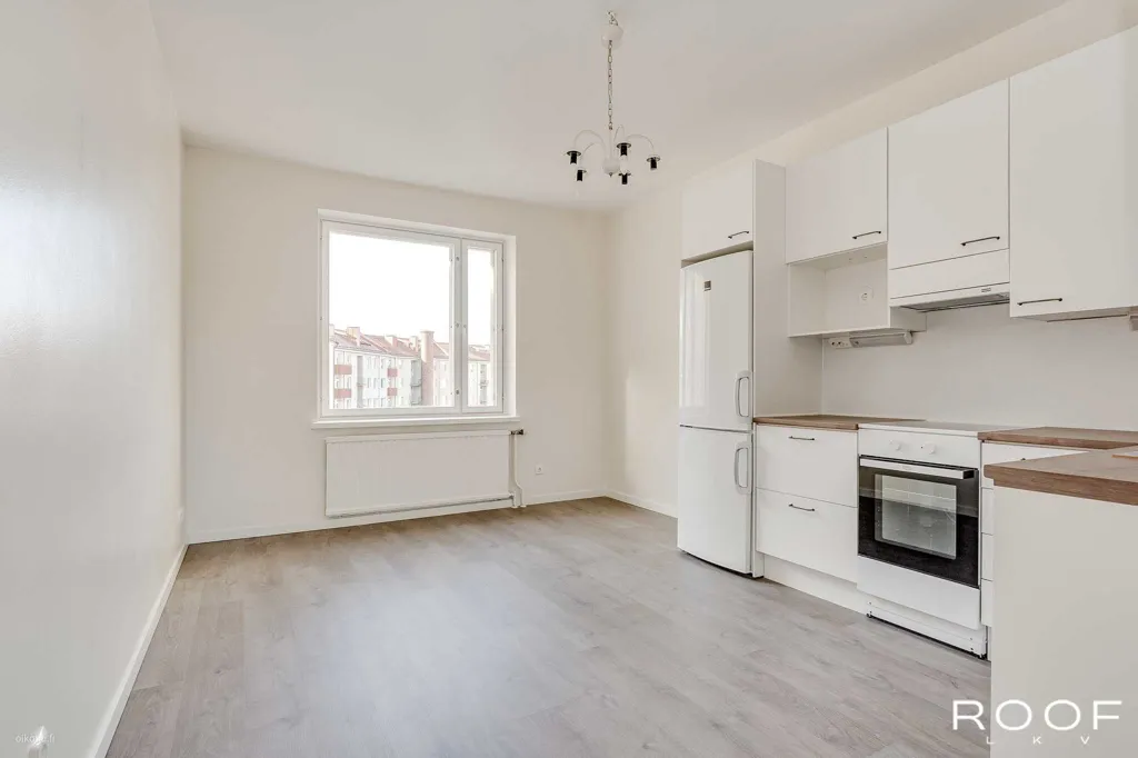 Köök - Renovated Apartment with Balcony in Amuri