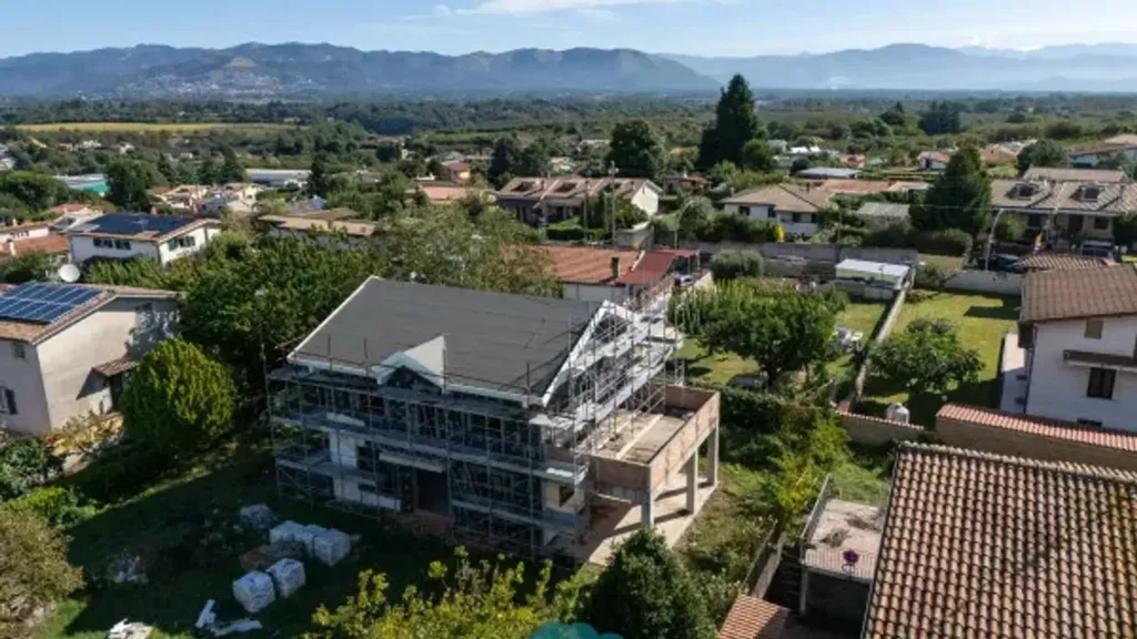 Vue aérienne - New Villa with Garden in Labico