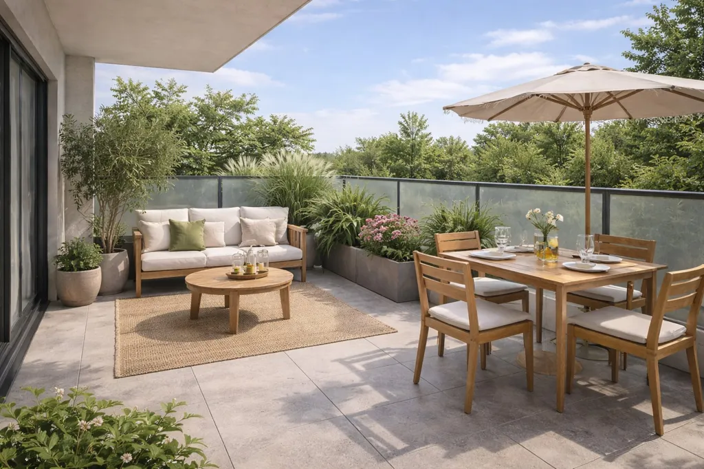 Terrass - 3-Bedroom Flat with Balcony in Rambouillet