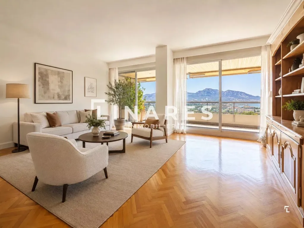 Living Room - Apartment with Terraces in Marseille's 8th Arrondissement