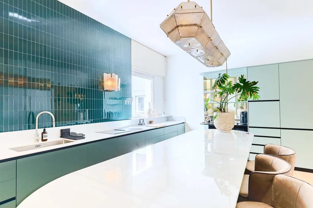 Köök - Luxury Apartment with Interior Garden in Madrid