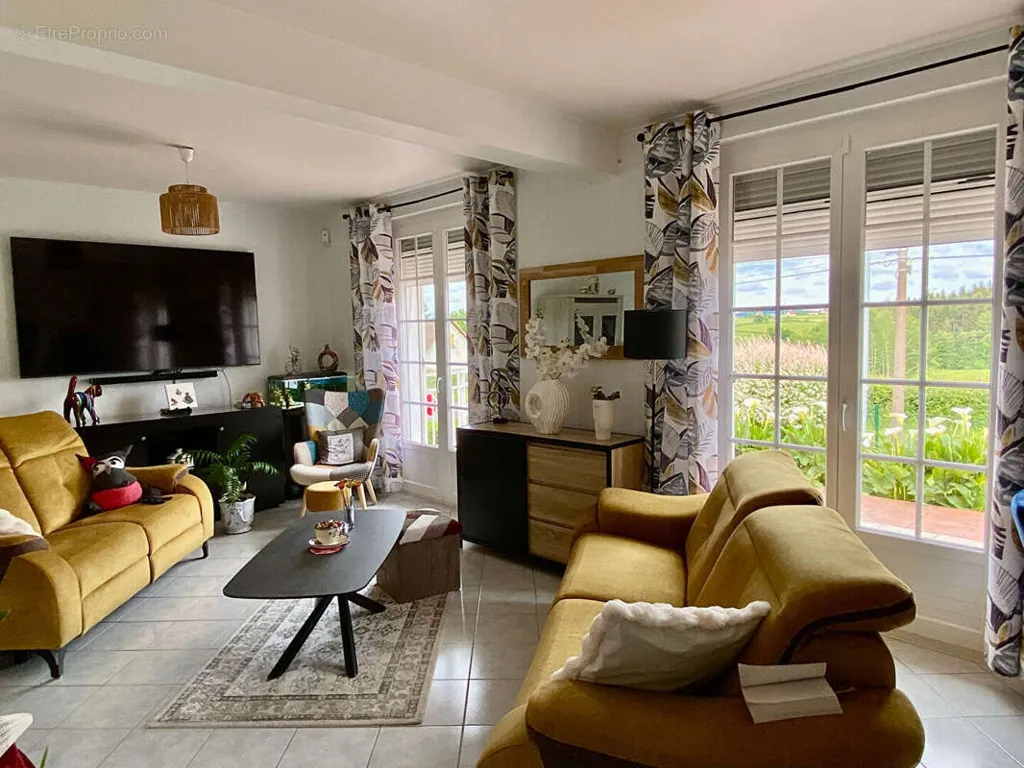 Séjour - Maison Rénovée au Calme avec Jardin à Gueugnon