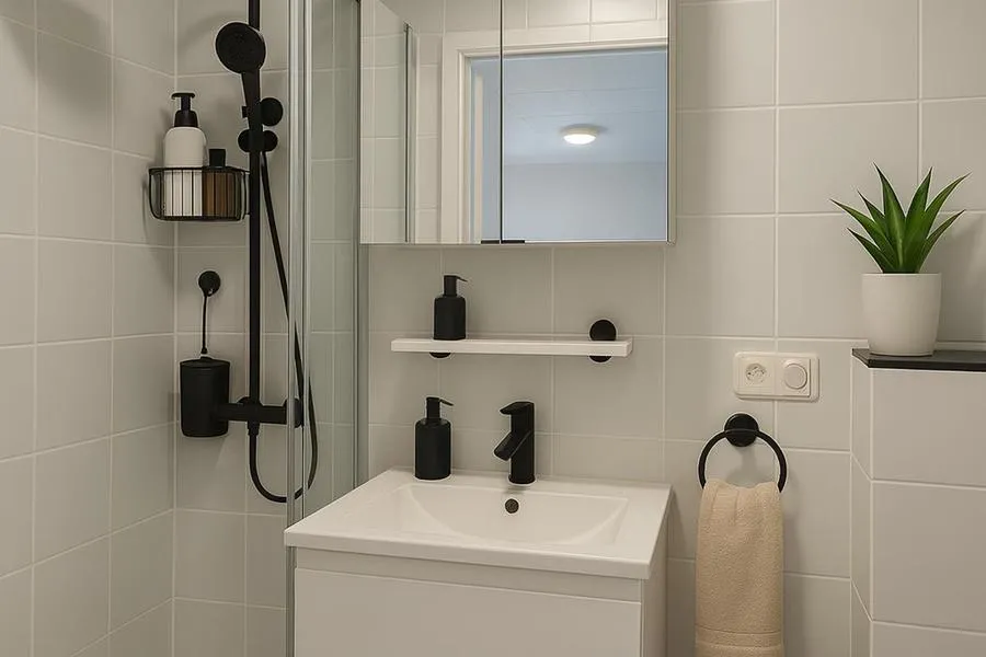 Salles de bain - Studio Rénovée avec Grandes Vues à Leuven