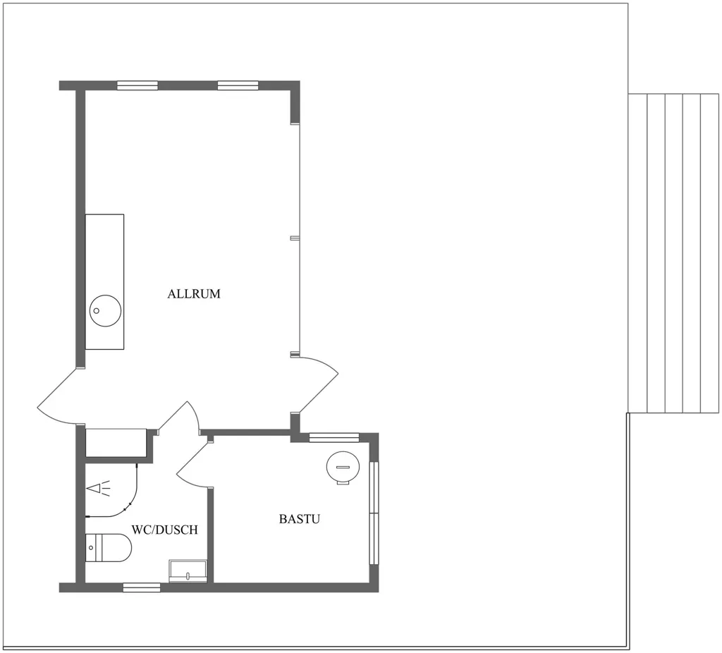 Floor Plan - Modern Seafront Villa in Söderköping