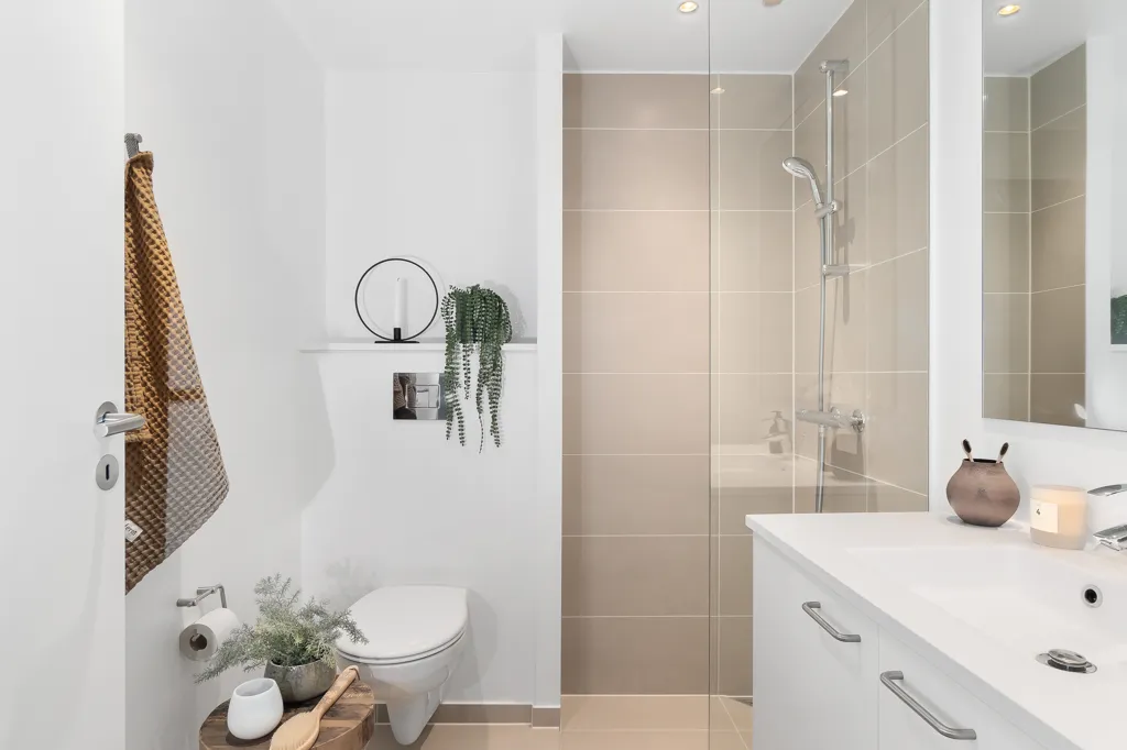Salles de bain - Luxury Apartment with Panoramic Views in Horsens