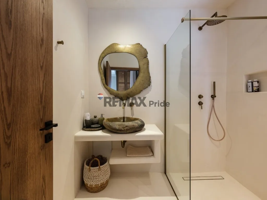 Salles de bain - New Villa with Sea View in Mykonos