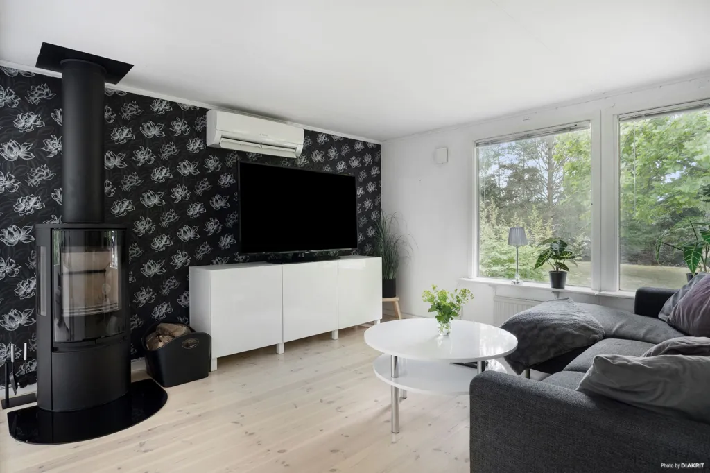 Living Room - Villa with Garden in Hemmestorp