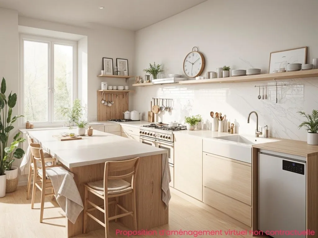 Cucina - Character House with 1000 m² Garden in Guingamp