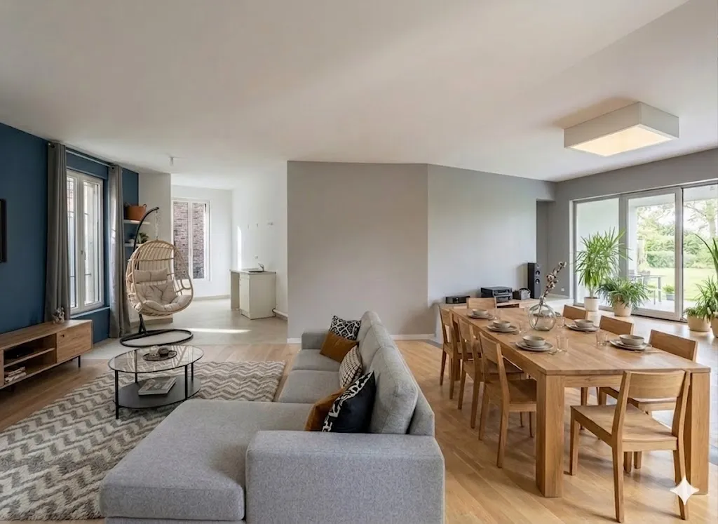 Salle à manger - Duplex avec Jardin Privatif et Terrasse à Proximité