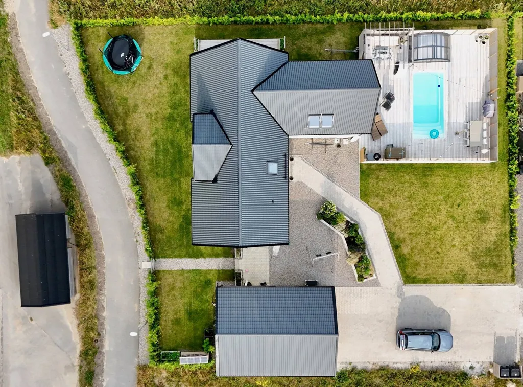 Õhuvaade - Modern Villa with Pool in Svedala