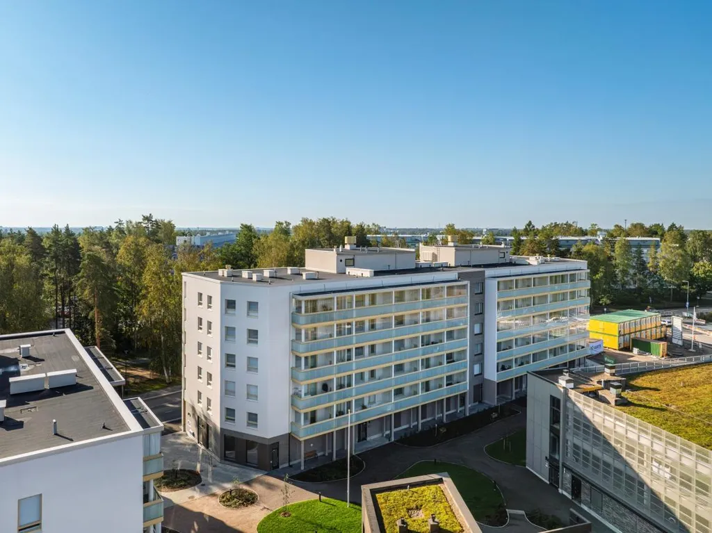 Vue aérienne - Two-Bedroom Apartment with Balcony in Karakallio, Espoo