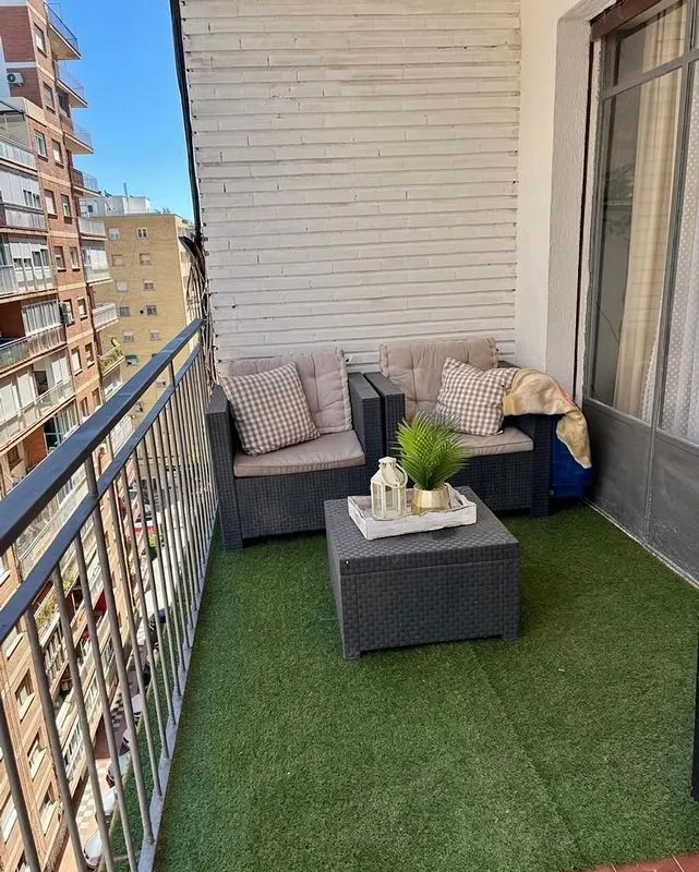 Balcon - Furnished Flat with Terrace in Alameda