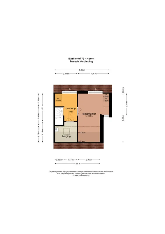 Plan - Corner House with Overhang in Hoorn