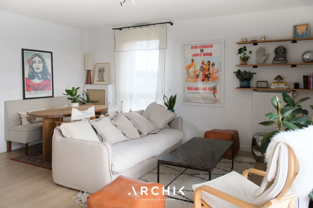 Séjour - Appartement Contemporain avec Terrasse à Lormont