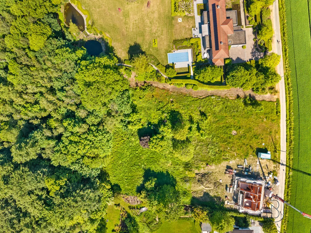 Vista aerea - Villa Plot with West Garden in Ronse