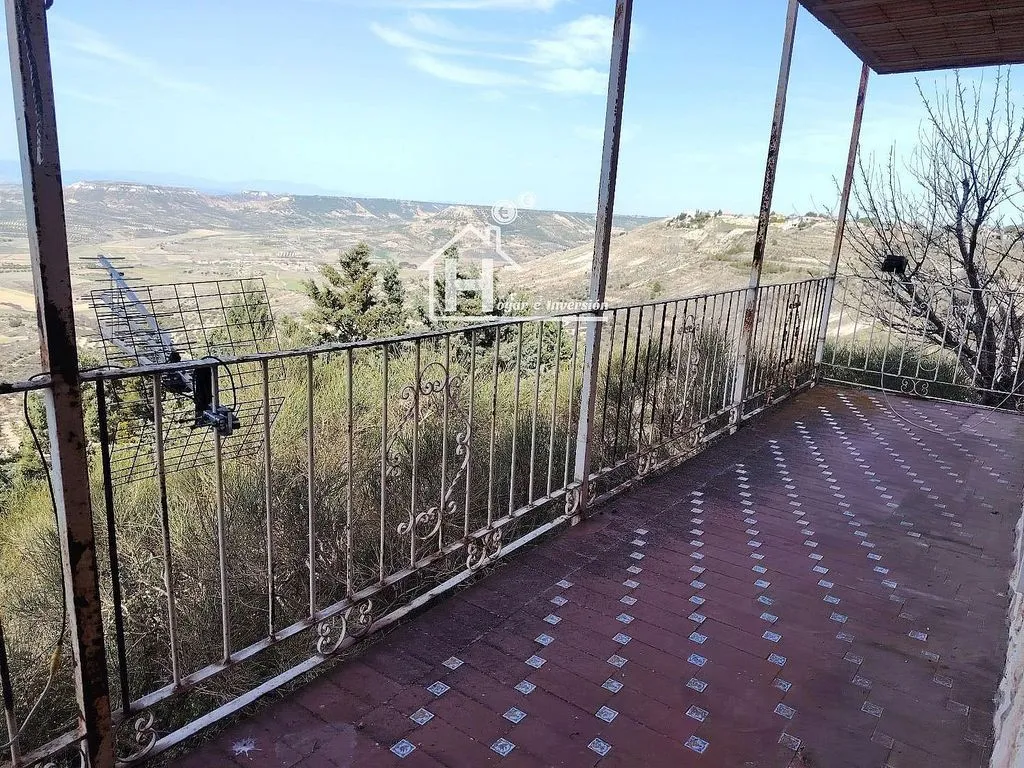 Balcony - Chalet with Large Plot in Trijueque