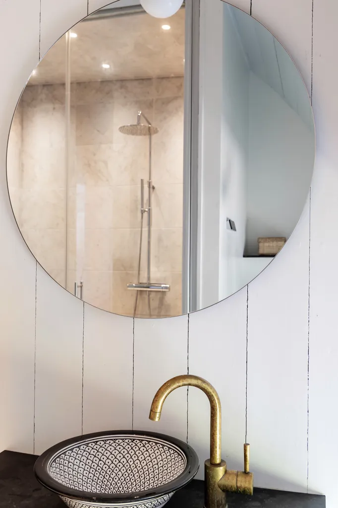 Bathrooms - Historic Villa with River View in Norrmannebo