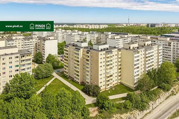 Vue aérienne - 3-Bedroom Flat with Central Heating in Lasnamäe, Tallinn