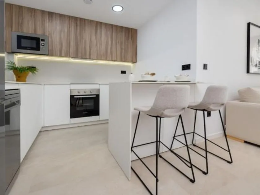 Cucina - Modern Apartment with Golf View in Los Alcazares