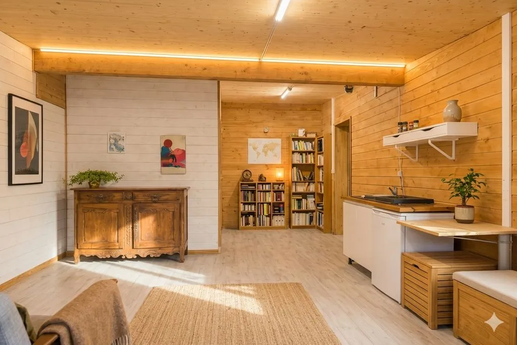 Elutuba - Contemporary Timber Frame House with Terraces in Vinezac