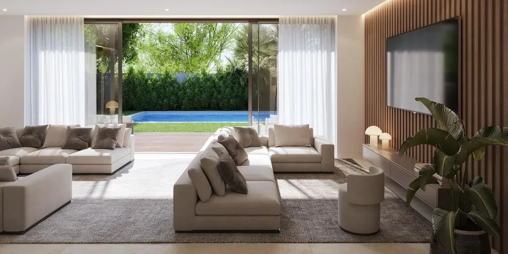 Séjour - Contemporary Villa with Pool in Morelinho, Sintra